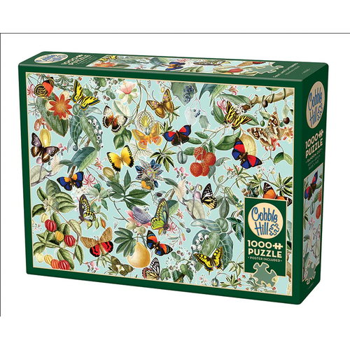 Fruit and Flutterbies Puzzle-Jigsaw Puzzles-Balderson Village Cheese Store