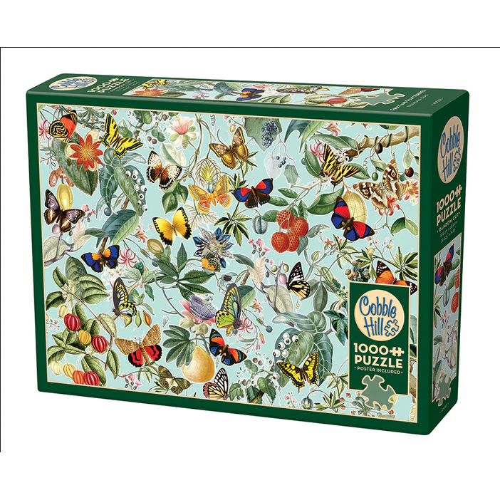 Fruit and Flutterbies Puzzle-Jigsaw Puzzles-Balderson Village Cheese Store