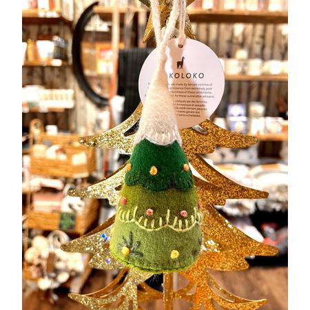Hand Embroidered Ornament - Tree-The Holidays-Balderson Village Cheese Store