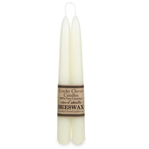 Ivory Beeswax Tapers - 8 Inch-Coffee-Balderson Village Cheese Store