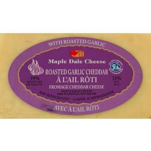 Maple Dale Roasted Garlic Cheddar-Cheddar Cheese-Balderson Village Cheese Store