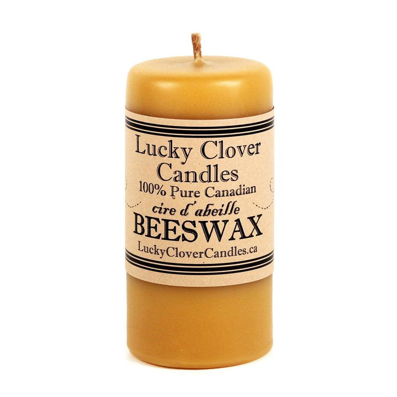 Smooth Beeswax Candle - 2" x 4"-Coffee-Balderson Village Cheese Store