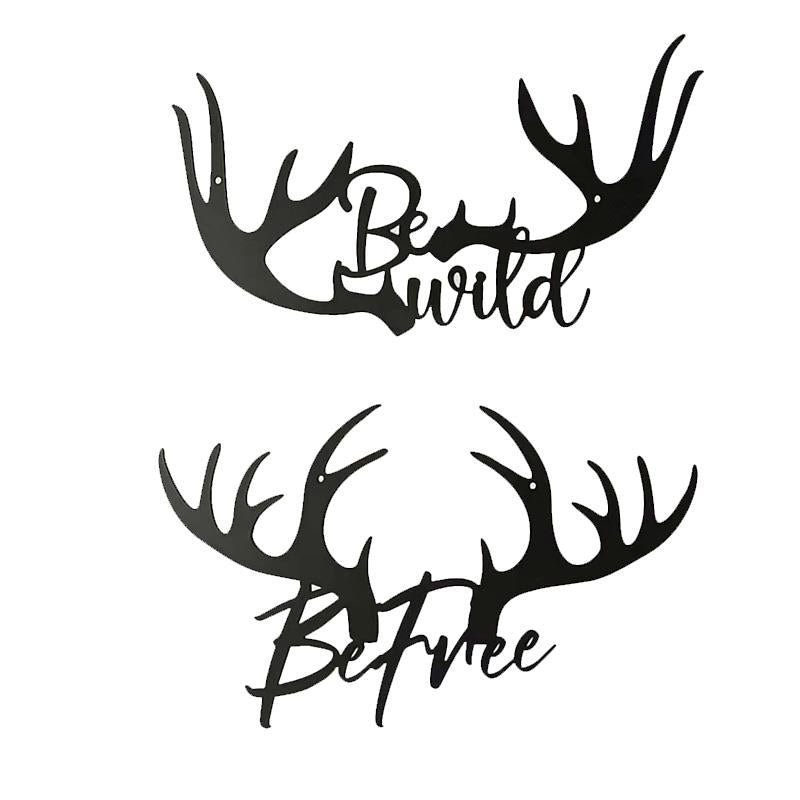 2 Assorted Antler Decor