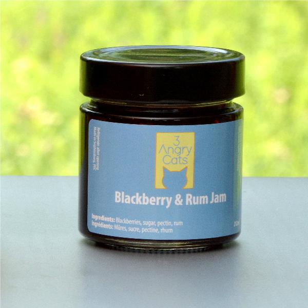 3 Angry Cats - Blackberry and Rum Jam-Jam-Balderson Village Cheese Store