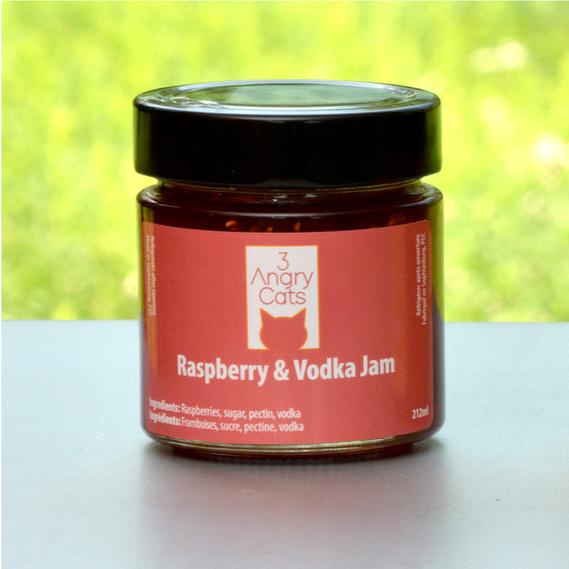 3 Angry Cats - Raspberry & Vodka Jam-Jam-Balderson Village Cheese Store