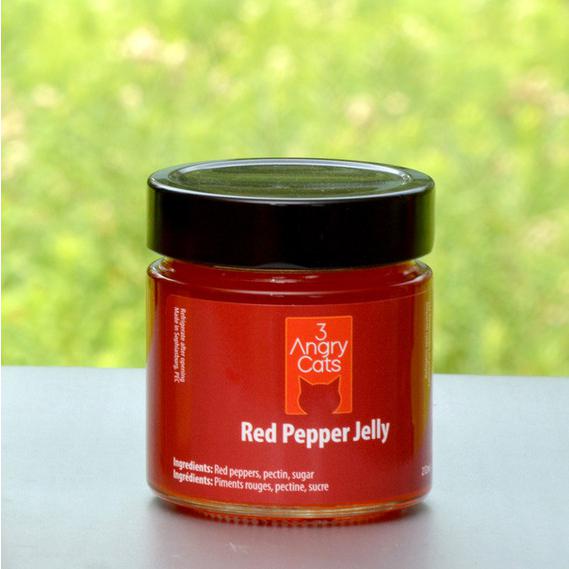 3 Angry Cats - Red Pepper Jelly with a Kick-Jam-Balderson Village Cheese Store