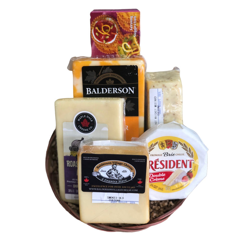 A Variety of Cheese Makers Gift Basket