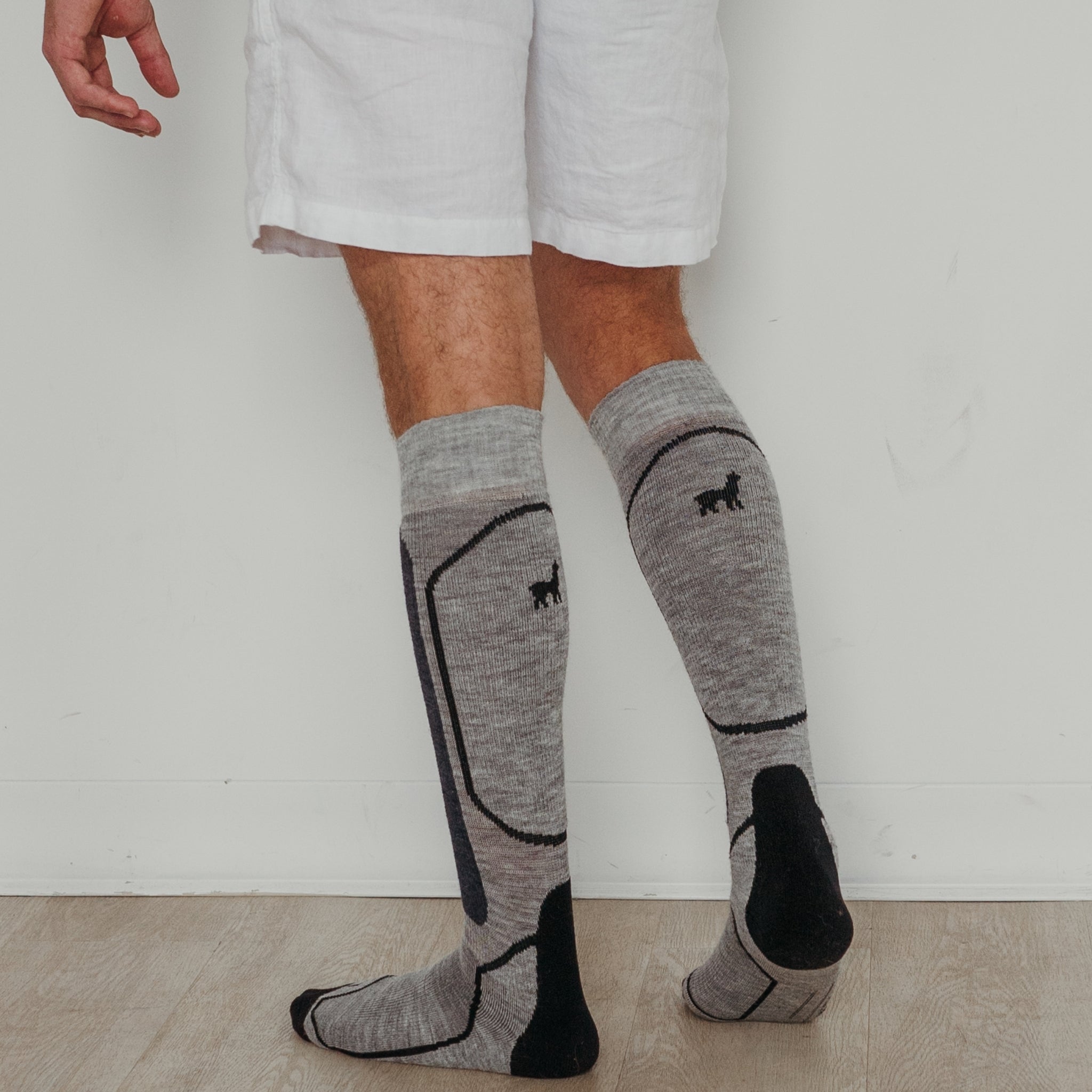Alpaca Slolem Socks - Grey-Socks-Balderson Village Cheese Store