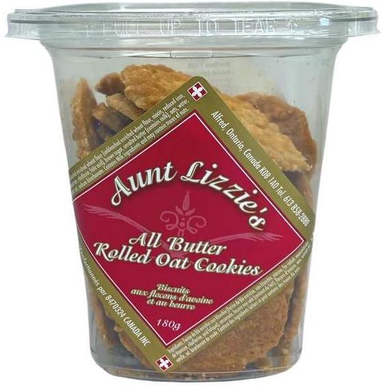 Aunt Lizzie's All Butter Rolled Oat Cookies-Cookies & Biscuits-Balderson Village Cheese Store