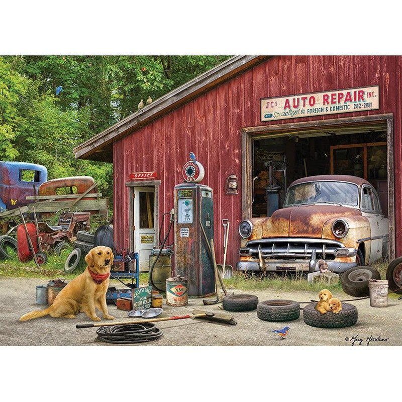 Auto Repair Puzzle-Jigsaw Puzzles-Balderson Village Cheese Store