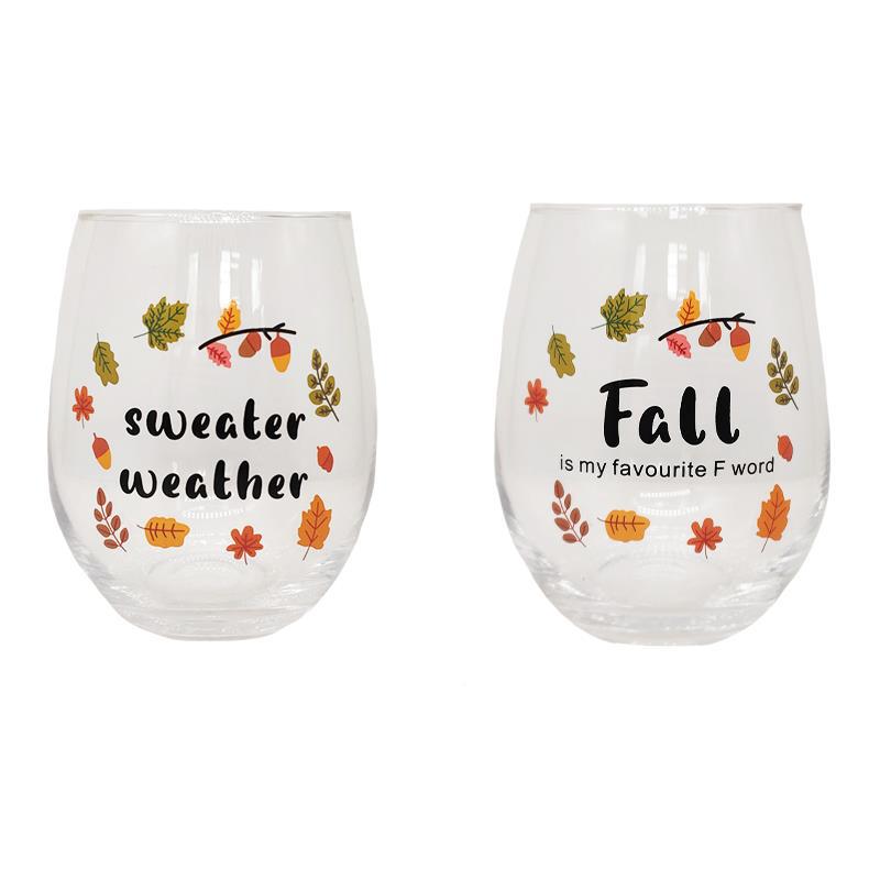 Autumn Wine Glass-For the Home-Balderson Village Cheese Store