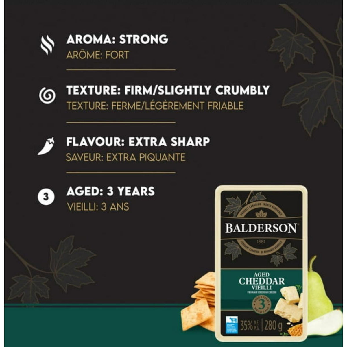 Balderson Heritage (3 Year)-Cheese-Balderson Village Cheese Store