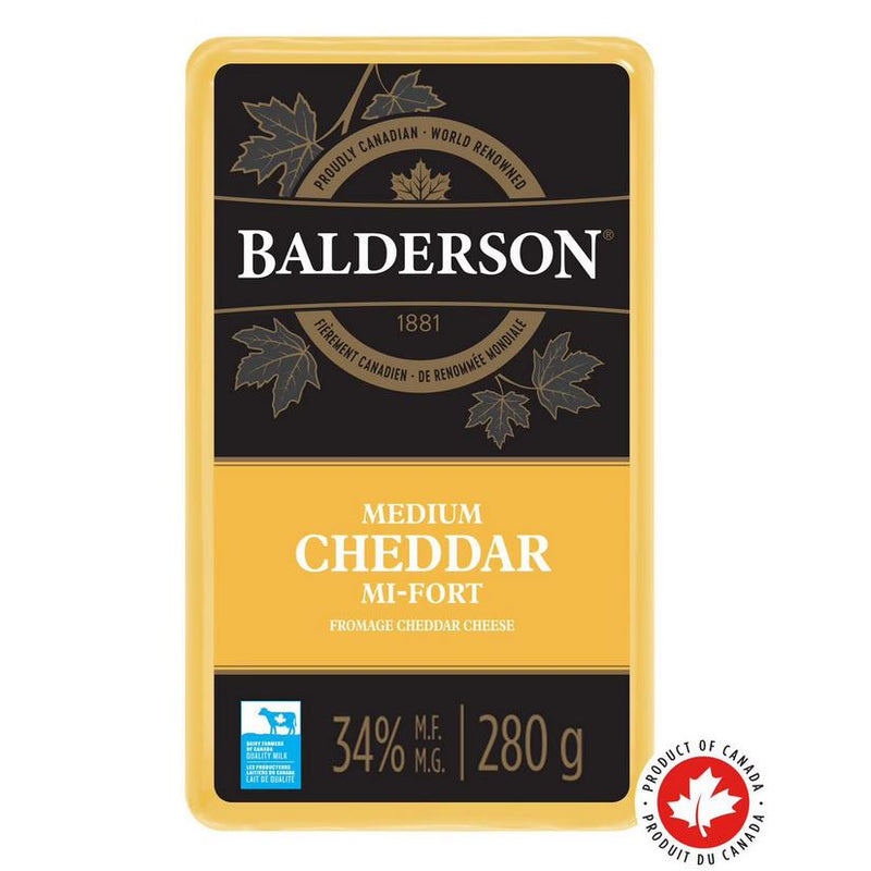 Balderson Medium Cheddar Cheese-Cheddar Cheese-Balderson Village Cheese Store