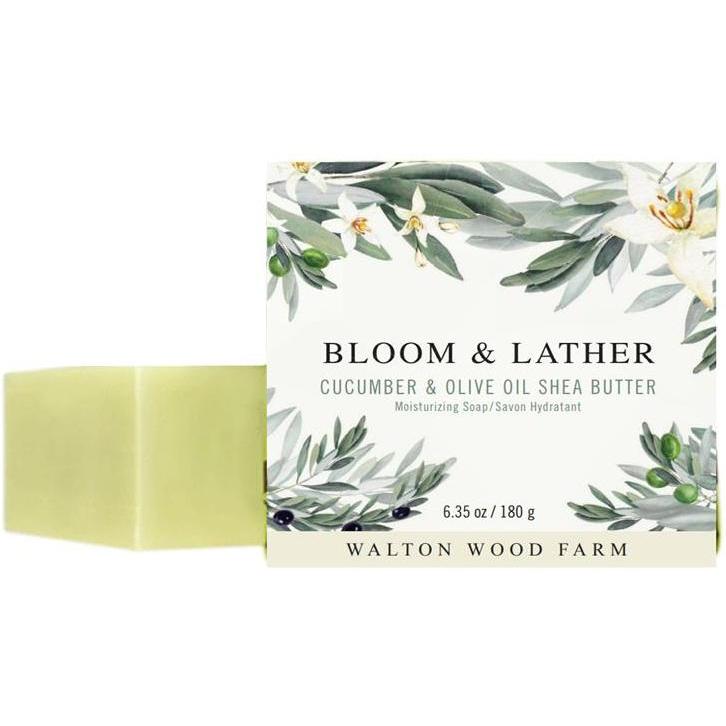 Bloom & Lather Cucumber & Olive Soap-Bar Soap-Balderson Village Cheese Store