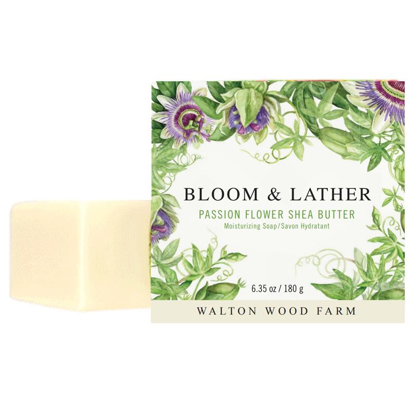 Bloom & Lather Passion Flower Soap-Bar Soap-Balderson Village Cheese Store