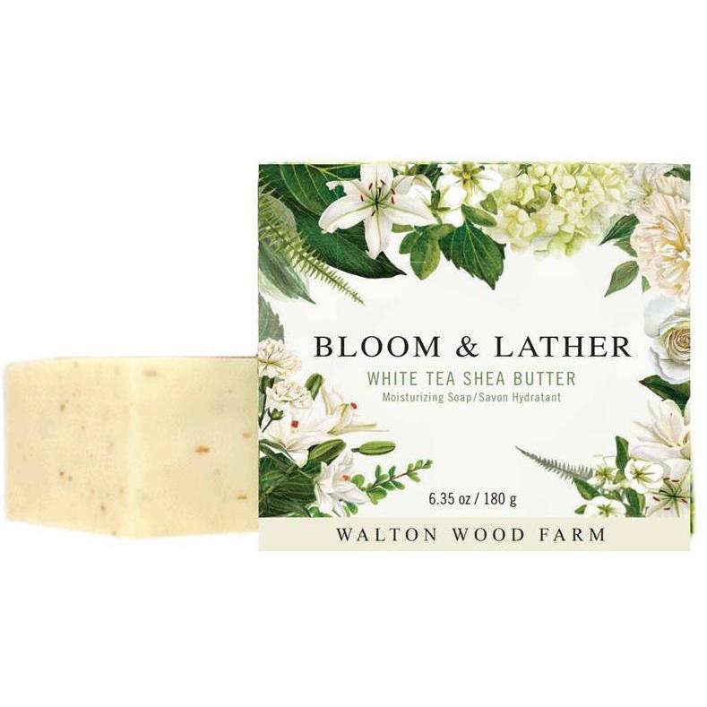 Bloom & Lather - White Tea Shea Butter Soap-Balderson Village Cheese Store