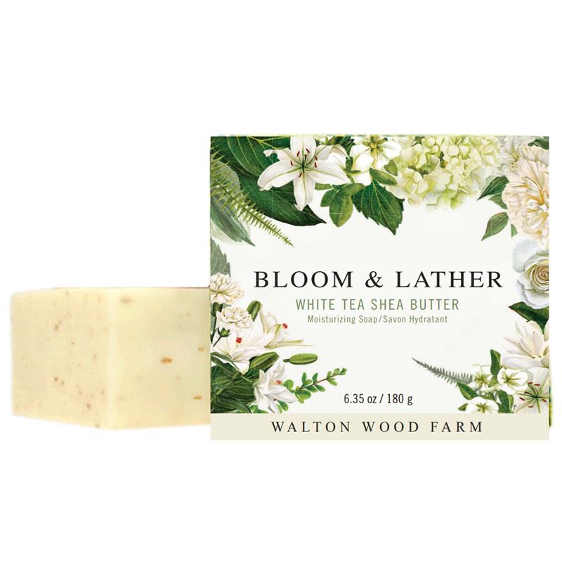 Bloom & Lather - White Tea Shea Butter Soap