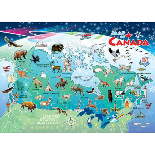Canada Map Puzzle-Jigsaw Puzzles-Balderson Village Cheese Store