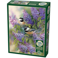 Chickadees & Lilacs Puzzle-Jigsaw Puzzles-Balderson Village Cheese Store