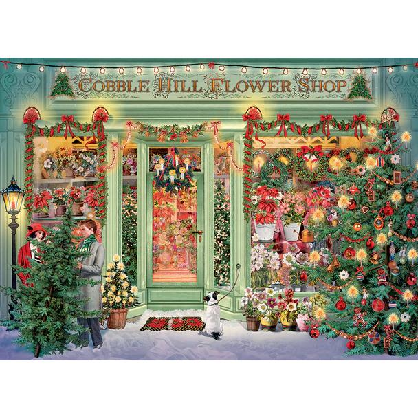 Christmas Flower Shop Puzzle-Jigsaw Puzzles-Balderson Village Cheese Store