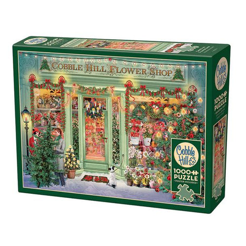 Christmas Flower Shop Puzzle-Jigsaw Puzzles-Balderson Village Cheese Store