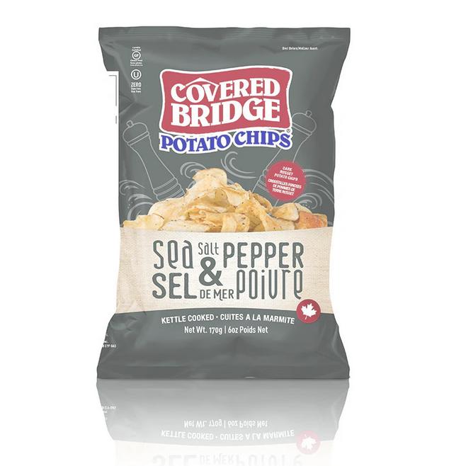 Covered Bridge Cracked Pepper Chips-Potato Chips-Balderson Village Cheese Store