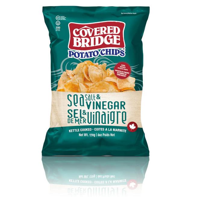 Covered Bridge Salt & Vinegar Chips-Potato Chips-Balderson Village Cheese Store