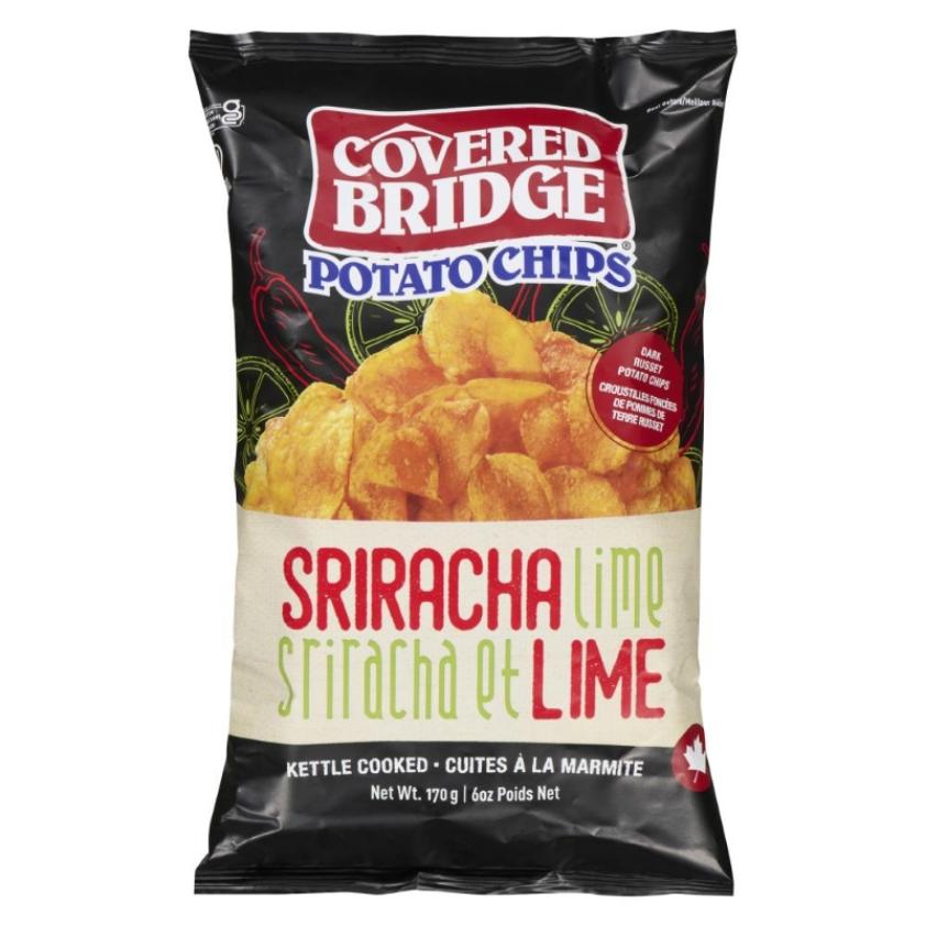 Covered Bridge Sriracha Lime Chips-Potato Chips-Balderson Village Cheese Store