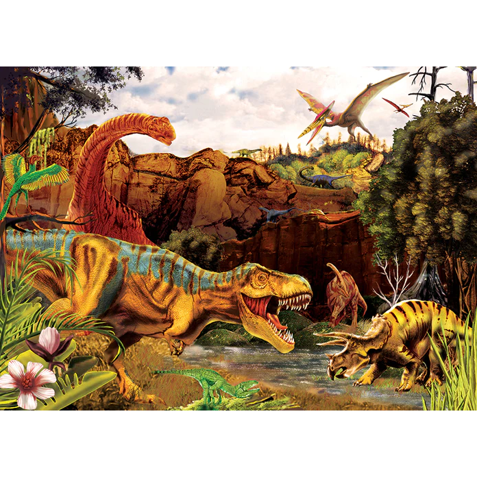 Dino Story Tray Puzzle-Jigsaw Puzzles-Balderson Village Cheese Store