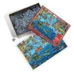 DoodleTown: Gone Fishing Puzzle-Jigsaw Puzzles-Balderson Village Cheese Store