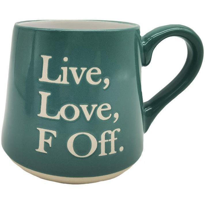 Fat Bottom Mug - Live Love F Off-For the Home-Balderson Village Cheese Store