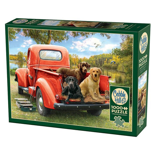 Fishing Friends Puzzle-Jigsaw Puzzles-Balderson Village Cheese Store
