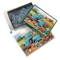 Flower Truck Puzzle-Jigsaw Puzzles-Balderson Village Cheese Store