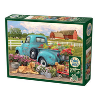 Flower Truck Puzzle-Jigsaw Puzzles-Balderson Village Cheese Store