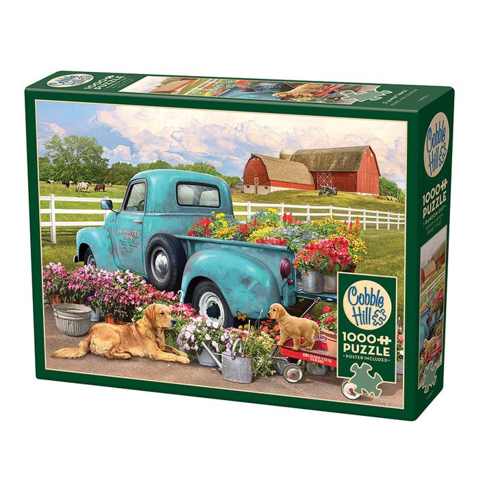 Flower Truck Puzzle-Jigsaw Puzzles-Balderson Village Cheese Store