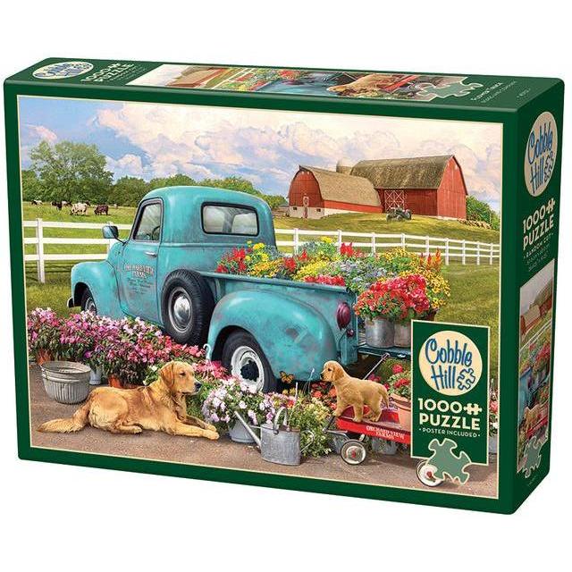 Flower Truck Puzzle-Jigsaw Puzzles-Balderson Village Cheese Store