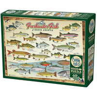 Freshwater Fish of North America Puzzle-Jigsaw Puzzles-Balderson Village Cheese Store