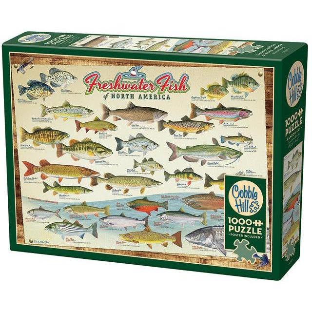 Freshwater Fish of North America Puzzle-Jigsaw Puzzles-Balderson Village Cheese Store