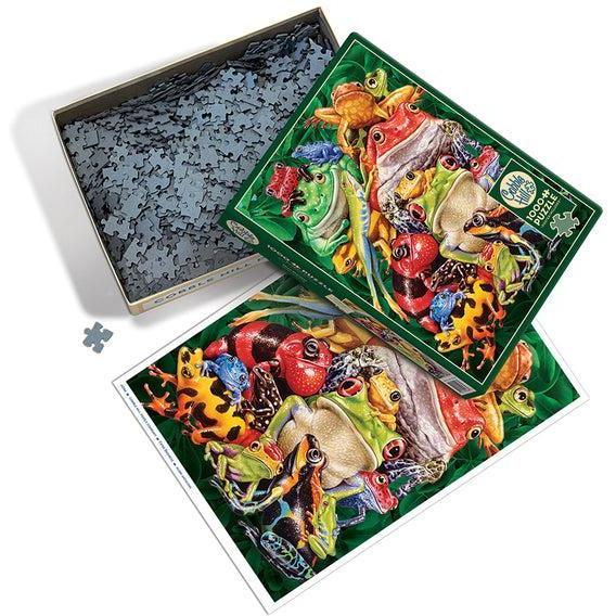 Frog Business Puzzle-Jigsaw Puzzles-Balderson Village Cheese Store