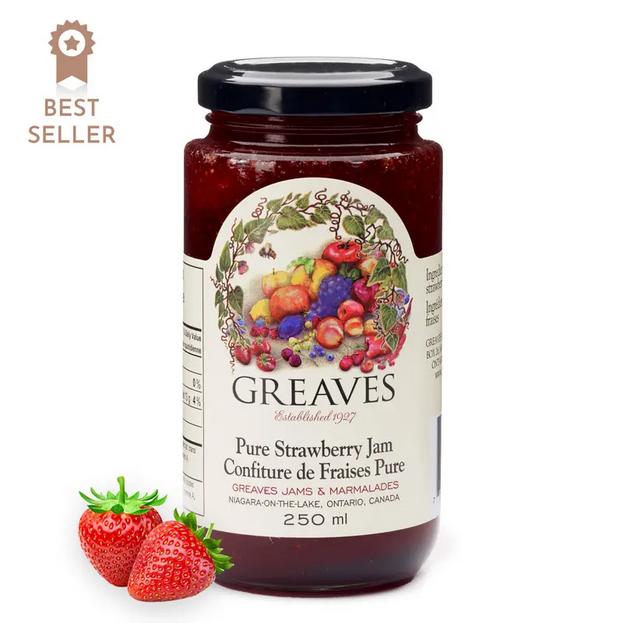 Greaves Strawberry Jam-Jam-Balderson Village Cheese Store
