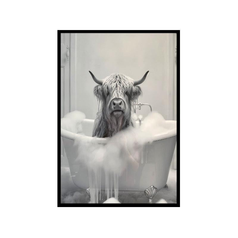 Highland Cow In Tub II-Wall Decor-Balderson Village Cheese Store