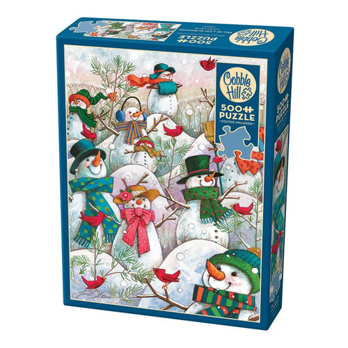 Hill Of A Snowman Puzzle-Jigsaw Puzzles-Balderson Village Cheese Store