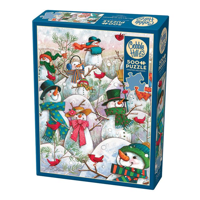 Hill Of A Snowman Puzzle-Jigsaw Puzzles-Balderson Village Cheese Store