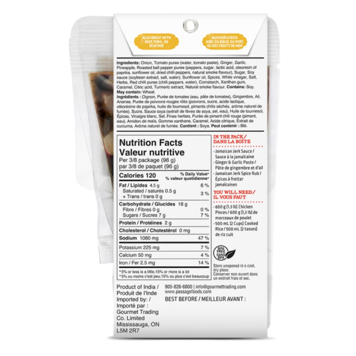 Jamaican Jerk Chicken Stir Fry Kit-Sauce-Balderson Village Cheese Store