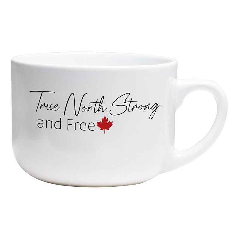 Large True North Strong & Free Mug