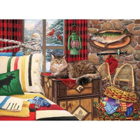 Lodge Cat Puzzle-Jigsaw Puzzles-Balderson Village Cheese Store