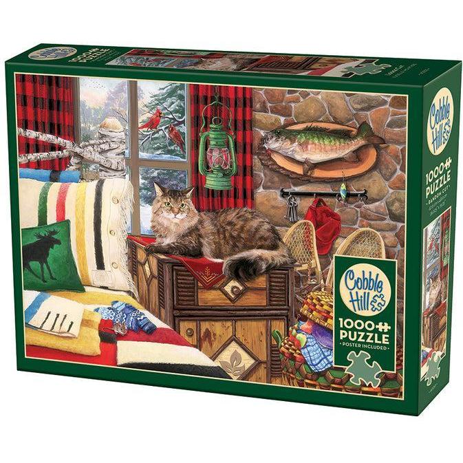 Lodge Cat Puzzle-Jigsaw Puzzles-Balderson Village Cheese Store
