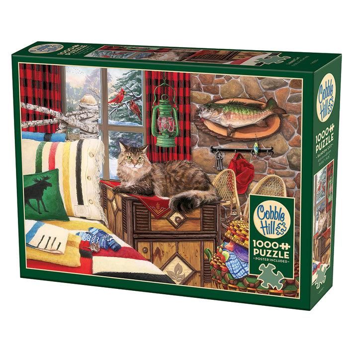 Lodge Cat Puzzle-Jigsaw Puzzles-Balderson Village Cheese Store