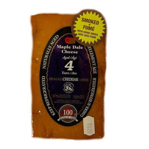 Maple Dale 4 Year Old Smoked Cheddar-Cheddar Cheese-Balderson Village Cheese Store