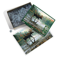 Moose Crossing Puzzle-Jigsaw Puzzles-Balderson Village Cheese Store